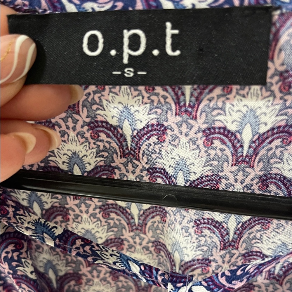 Cute Mini Purple Patterned Dress - Picture 5 of 6